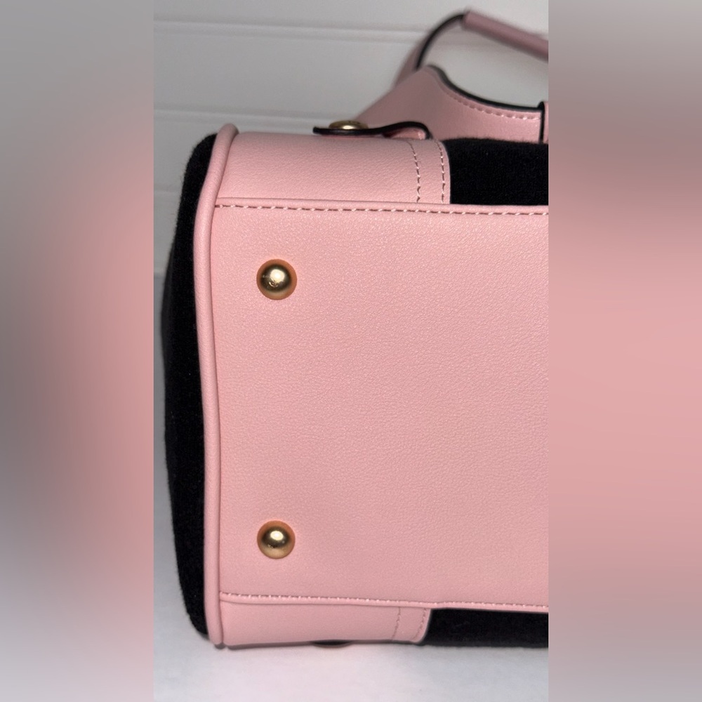 Juicy Couture Juicy Lovers Club Pink Black Tote Bag NWT - Picture 12 of 13